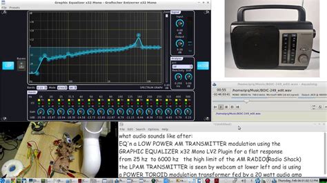 Low Power Am Transmitter Modulation Eq App To Get A Flat Response From