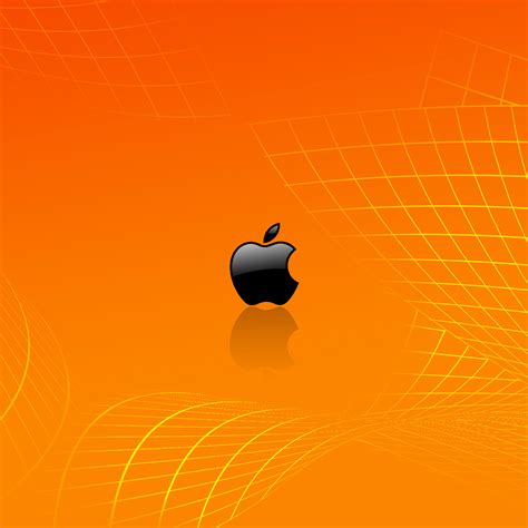 Appleロゴ（オレンジ） Ipadタブレット壁紙ギャラリー