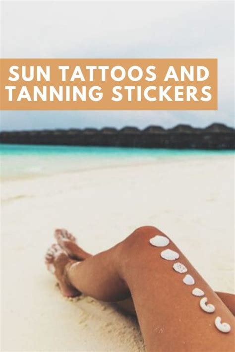 Sun Tattoos And Tanning Stickers Luxe Luminous
