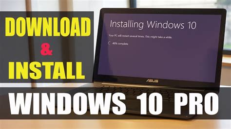 How To Install Windows 10 Pro Youtube