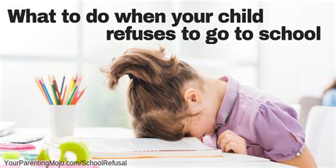 073 What To Do When Your Child Refuses To Go To School Your
