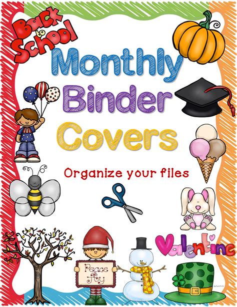 Organize Your Monthly Files With This Super Cute Set Of Scribble Themed