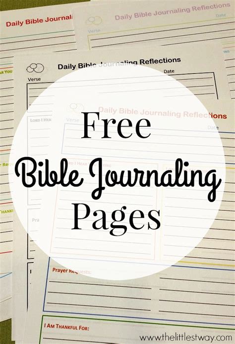 Free Bible Journaling Printables • Jenny Hausher