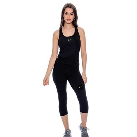 Nike Dri Fit Capri Leggings Andtanktop Set Black