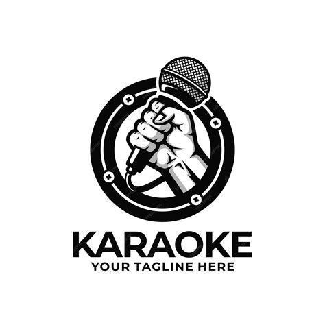 노래방 로고 | 프리미엄 벡터