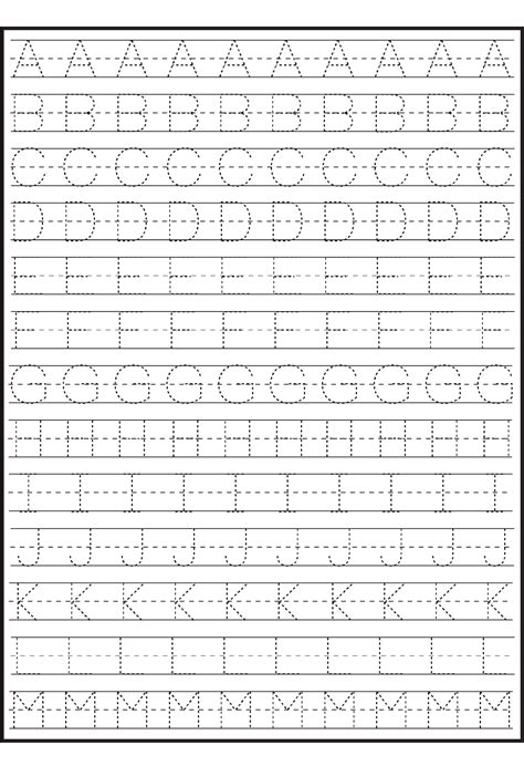 Abcd Tracing Worksheet