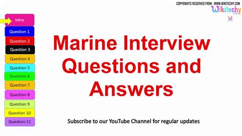 Are you prepared to answer? Top 10 marine interview questions with answers for ...