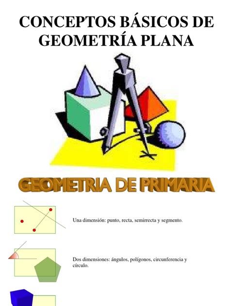 Conceptos Basicos De Geometria Plana Triángulo Circulo