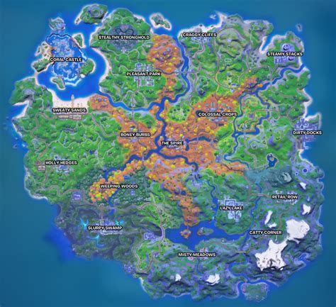 Fortnite Map Season 6 Fortnite Map Every New Location In Season 6