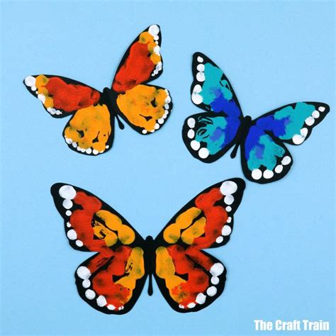 Butterfly Painting The Craft Train In 2021 Butterfly Painting