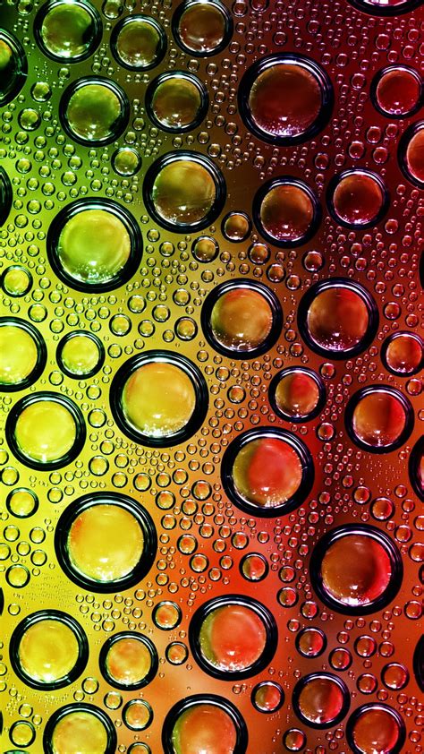 Waterdrops Abstract Colorful Water Drops Hd Phone Wallpaper Peakpx