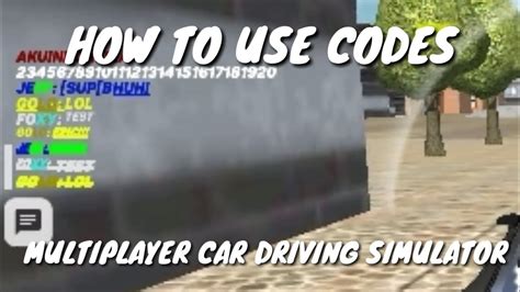 They are redeemed for prizes, mostly money, to redeem a code go to the bird icon and type the code to redeem it. Codes In Multiplayer Car Driving Simulator - YouTube