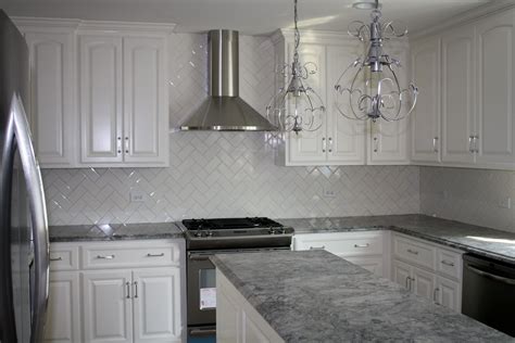 Gray Granite Countertops With White Cabinets