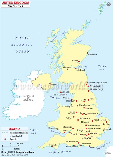 Map Of Uk Cities Map Of Britain Cities
