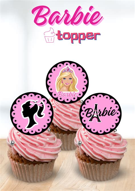 Barbie Cupcake Toppers Barbie Cake Pops Doll Cupcake Etsy Australia