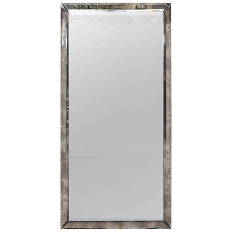How tall is a floor mirror? Long Rectangular Wall Mirror in Beveled Distressed Glass ...