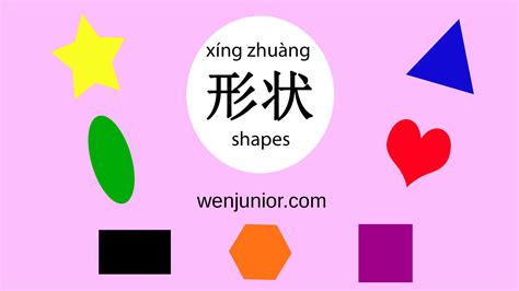 Lets Learn Shapes In Mandarin Chinese Through Singing Wenjunior