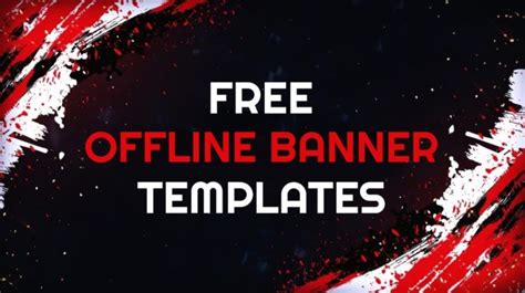 Free Twitch Offline Banner Templates Design Hub