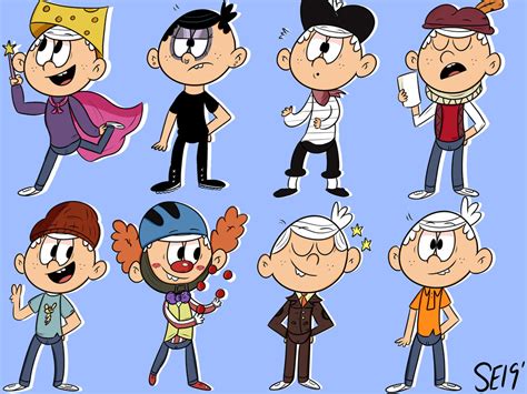 The Many Outfits Of Lincoln Loud By Xsunshineeclipse On Deviantart