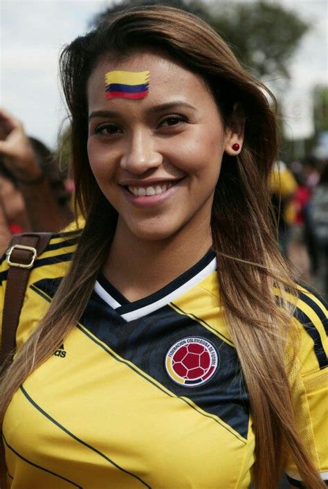 Soccers Hotties Pp Colombian Girls Hot Football Fans Sport Girl