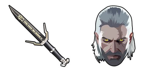 The Witcher 3 Geralt Of Rivia And Silver Sword Cursor Sweezy Custom Cursors
