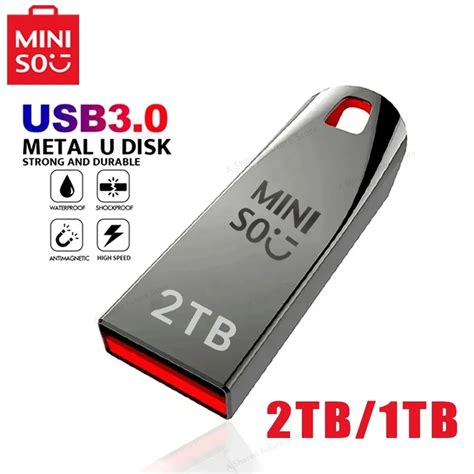 Miniso Usb3 0 2tb Metal Usb Flash Drive 1tb High Speed File Transfer