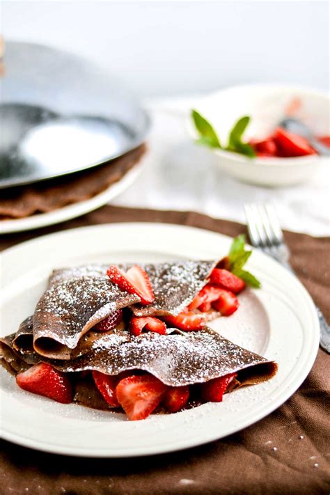 Whole Wheat Chocolate Crepes Food Doodles