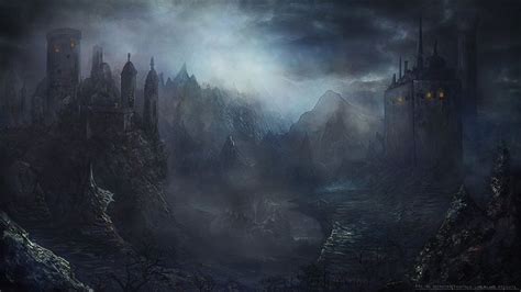 Dark Fantasy Landscape Concept By Doppingqnk