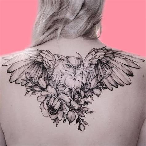30+ Amazing Animal Back Tattoo designs to try | Owl tattoo meaning, Owl