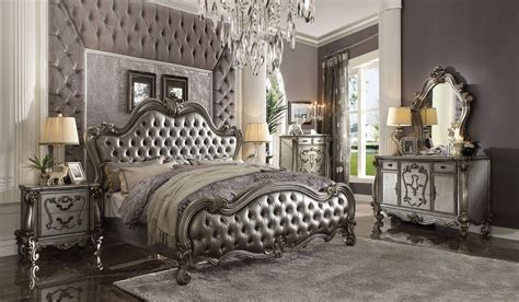 Ac26840 Versailles Ii Silver Formal Bed Inland Empire Furniture