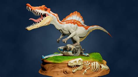 Spinosaurus From Jurassic Park 3 Scene Recreated In 3ddigitalsculpt