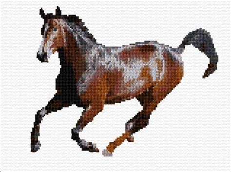 Free horse cross stitch pattern. Ann Logan|10 Free Patterns Online|Fast Horse|501