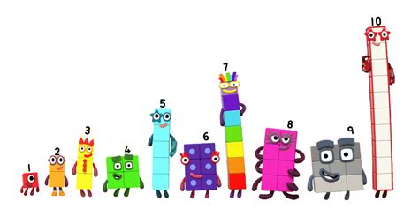 Numberblocks 1 10 Happy Poses By Alexiscurry On Deviantart Block