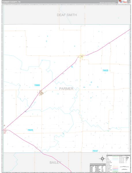 Wall Maps Of Parmer County Texas