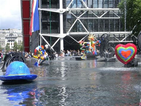 Fountains Outside The Museum Picture Of Centre Pompidou Paris