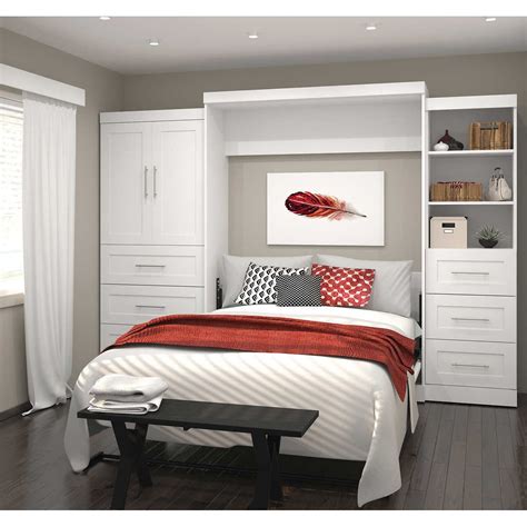 Tips for preparing your guest bedroom and bathroom for those summertime this table black rectangular top featuring gold finished legs, accented by a matching gold drawer pull. Boutique Queen Wall Bed with One 36" Storage Unit with ...