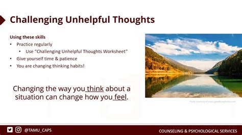 Anxiety Toolbox Workshop 3 Challenging Unhelpful Thoughts Youtube