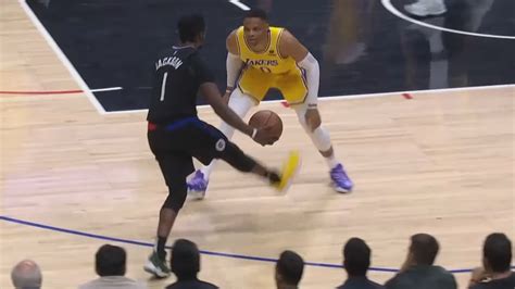Reggie Jackson Crossed Westbrook 36 Pts Clippers Sweep Lakers 2021 22
