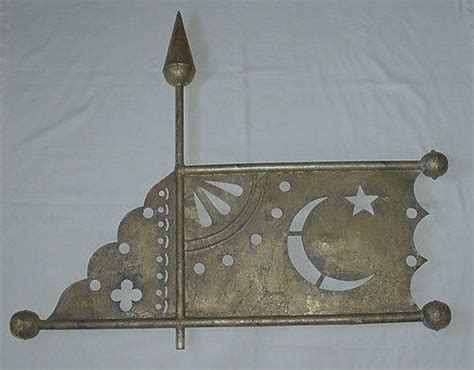 Weathervane antiqued copper wall decor windvane style | etsy. Antique Weathervanes | ANTIQUE BANNER WEATHERVANE GOLD ...