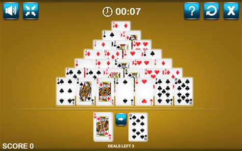 play pyramid solitaire