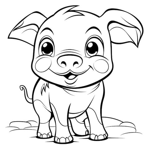 Premium Photo A Cartoon Dog With Big Eyes And A Big Nose Generative Ai