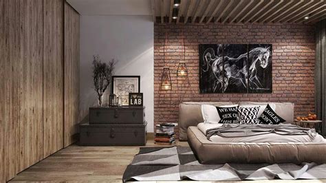 Bedroom With Brick Wall Design By Alliance Vertex Kreatecube