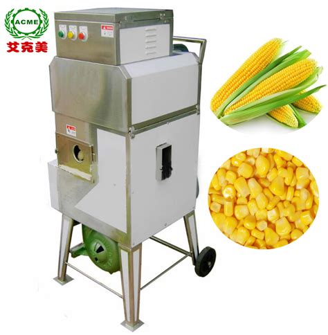 Stainless Steel Fresh Sweet Corn Sheller Sweet Maize Shelling Machine