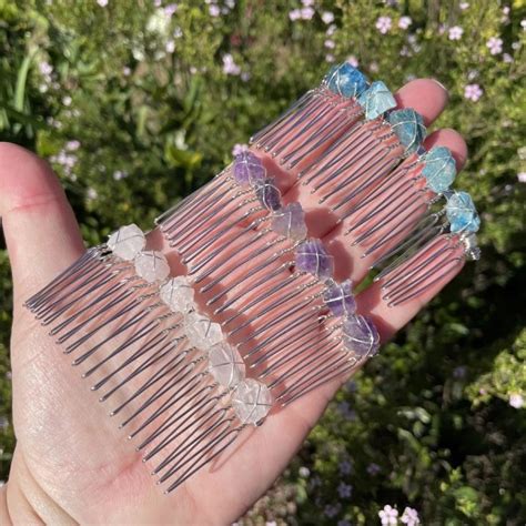 Crystal Hair Combs For Flow In Life The Rock Crystal Shop