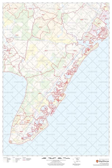 Cape May Zip Code Map New Jersey Cape May County Zip Codes