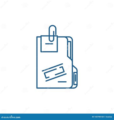 Secret Archive Line Icon Concept. Secret Archive Flat Vector Symbol