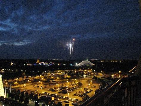 View Of Mk Fireworks From Balcony Picture Of Disneys Contemporary