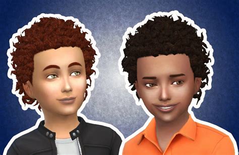 Mystufforigin Close Curls For Boys ~ Sims 4 Hairs