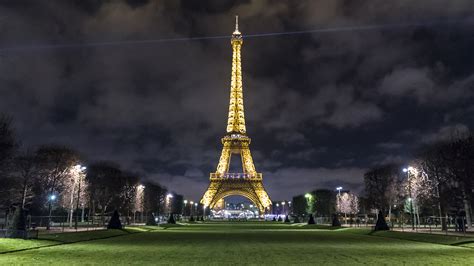 Fileeiffel Tower By Night Paris France Wikimedia