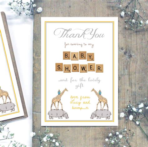 Sample Thank You Notes For Baby Shower What To Write In Baby Thank